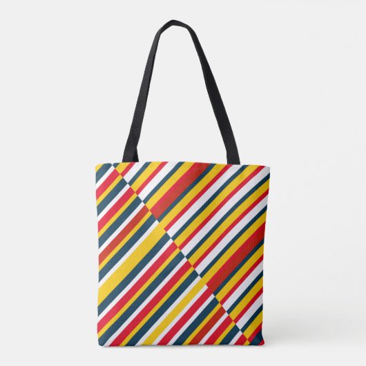 Bohemian Striped Tote Bag (Achterkant)