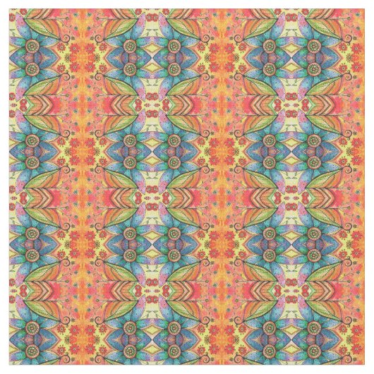 Bohemian Style Fabric Stof (Close Up)