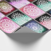 Bohemian Style Mandala Abstract design Cadeaupapier (Hoek)