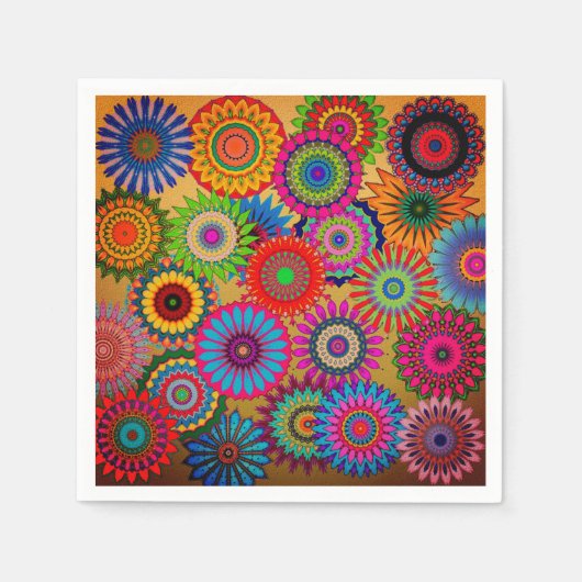 Bohemian Style Paper Napkins Servet (Voorkant)