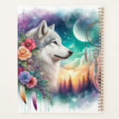 Bohemian Style Wolf Planner (Achterkant)