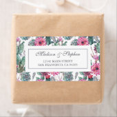 Bohemian Succulent & Bloemen - Bruiloft Etiket (Insitu)