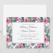 Bohemian Succulent & Bloemen - Bruiloft Kaart (Voorkant / Achterkant)