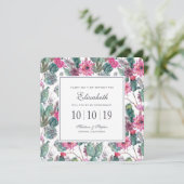 Bohemian Succulent & Floral - Bridesmaid Kaart (Staand voorkant)