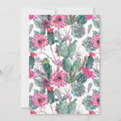 Bohemian Succulent & Floral | Dank u wel Bedankkaart (Achterkant)