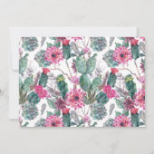 Bohemian Succulent & Floral - Sla de datum op Save The Date (Achterkant)