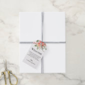 Bohemian Summer Floral Wedding Welcome Bag Cadeaulabel (Met Touw)