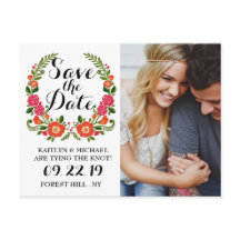 Bohemian Summer Photo Weddenschap Save the Date