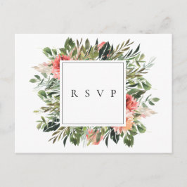 Bohemian Summer Wedding RSVP Song Request Uitnodiging Briefkaart