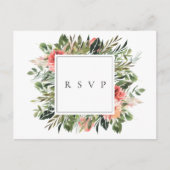 Bohemian Summer Wedding RSVP Song Request Uitnodiging Briefkaart (Voorkant)
