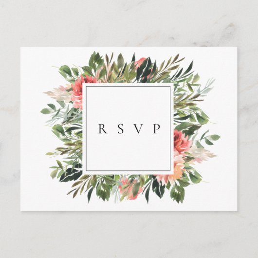Bohemian Summer Wedding RSVP Song Request Uitnodiging Briefkaart (Voorkant)