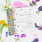 Bohemian Summer Wildflower Vrijgezellenfeest Kaart