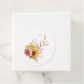 Bohemian Sun en Bourgondië Zonnebloem Bruiloft Bedankjes Labels (In situ)