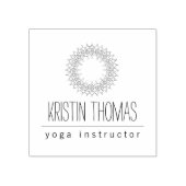 Bohemian Sun Mandala gepersonaliseerd Rubberstempel (Afrduk)