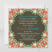 Bohemian Sweethearts Uitnodigingen voor verjaardag (Achterkant)