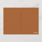 Bohemian Tan Brown Wedding Couples Briefkaart (Achterkant)
