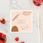 Bohemian Tan Brown Wedding Couples Servet (Insitu)
