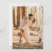 Bohemian Tan Minimalist Desert Theme Weddenschap Kaart (Achterkant)