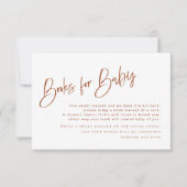 Bohemian Terracotta Baby shower Books for Baby (Voorkant)