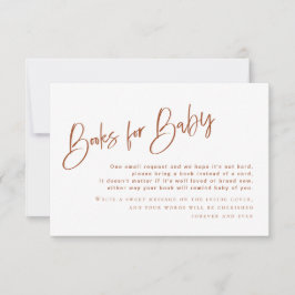 Bohemian Terracotta Baby shower Books for Baby