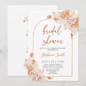 Bohemian Terracotta Bridal Shower Kaart (Voorkant / Achterkant)