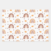 Bohemian Terracotta Rainbow 1st Birthday Inpakpapier Vel (Voorkant)