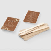 Bohemian Terracotta Wedding Programme Handwaaier (Niet-gemonteerd)