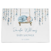 Bohemian thema blauwe boho baby jongen douche Gift Groot Cadeauzakje (Voorkant)