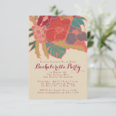 Bohemian Thlemed Invitation Bachelorette Party Kaart (Staand voorkant)