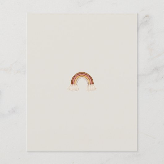 Bohemian Toys Giraffe Sun Advice for ouders to be Flyer (Achterkant)