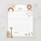 Bohemian Toys Giraffe Sun Advice for ouders to be Flyer (Voorkant)