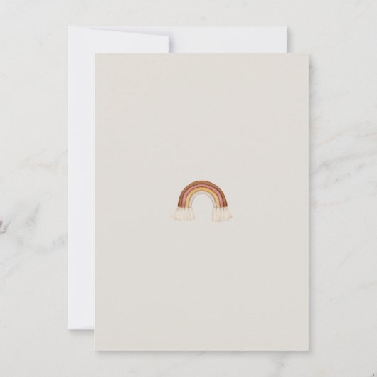 Bohemian Toys Giraffe Sun Advice for ouders to be Kaart (Achterkant)