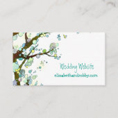 Bohemian Trees Wedding Website Informatiekaartje (Voorkant)