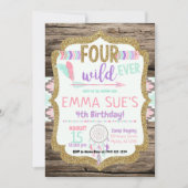 Bohemian Tribal Drocatcher Four Ever Wild Kaart (Voorkant)