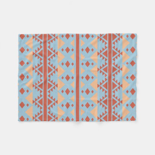 Bohemian Tribal Triangle Fleece Blanket (Voorkant (Horizontaal))