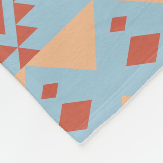 Bohemian Tribal Triangle Fleece Blanket (Hoek)