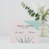 BOHEMIAN Tribale Baby Geslacht Scratch Kaarten (Staand voorkant)