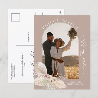 Bohemian Tropical gepersonaliseerde foto opslaan v Briefkaart