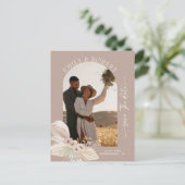 Bohemian Tropical gepersonaliseerde foto opslaan v Briefkaart (Staand voorkant)