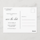 Bohemian Tropical gepersonaliseerde foto opslaan v Briefkaart (Achterkant)