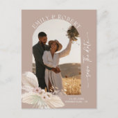 Bohemian Tropical gepersonaliseerde foto opslaan v Briefkaart (Voorkant)