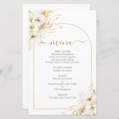 Bohemian Tropical Menu Kaart (Voorkant / Achterkant)