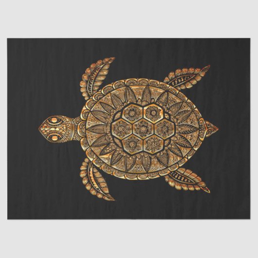Bohemian Turtle Tissue Paper Tissuepapier (Voorkant)
