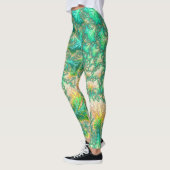 Bohemian Vibrant Trippy Fractal Abstracte Spiraal Leggings (Links)