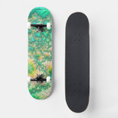 Bohemian Vibrant Trippy Fractal Abstracte Spiraal Persoonlijk Skateboard (Voorkant)