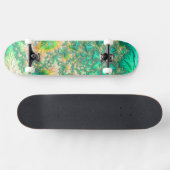 Bohemian Vibrant Trippy Fractal Abstracte Spiraal Persoonlijk Skateboard (Horizontaal)