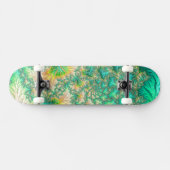 Bohemian Vibrant Trippy Fractal Abstracte Spiraal Persoonlijk Skateboard (Horizontaal)