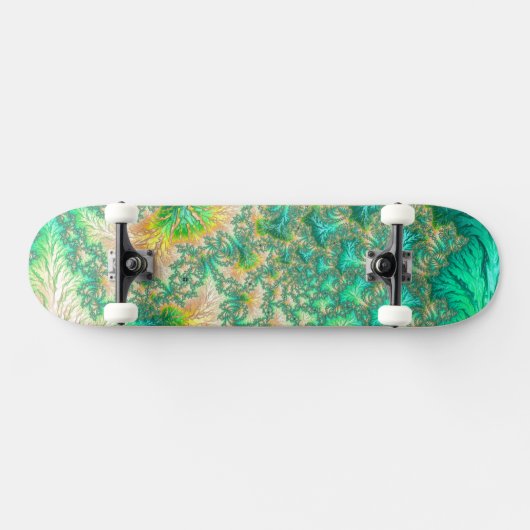 Bohemian Vibrant Trippy Fractal Abstracte Spiraal Persoonlijk Skateboard (Horizontaal)