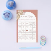 Bohemian vindt het gastenbingo vrijgezellenfeest g flyer (Enkel)