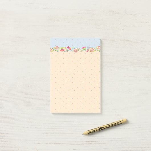 Bohemian Vine Post-it® Notes (Op bureau)